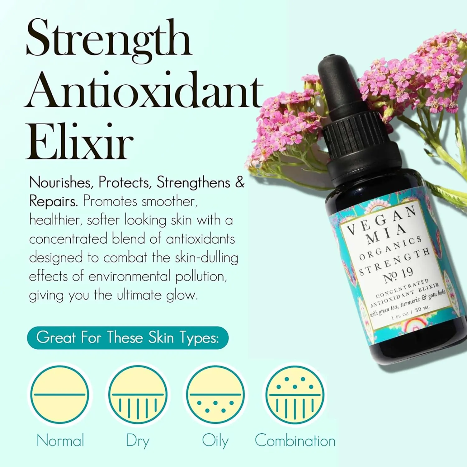 - 0.5 fl oz Variety Pack of 3 USDA Organic Concentrated Elixirs Discovery Kit Skincare Face Oil: Clarity Brightening & sculpture ceramic comprise Balancing, Strength Antioxidant & Superfood, & Harmony Adaptogen 