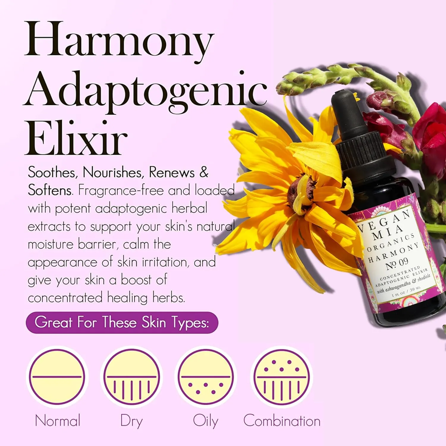 - 0.5 fl oz Variety Pack of 3 USDA Organic Concentrated Elixirs Discovery Kit Skincare Face Oil: Clarity Brightening & sculpture ceramic comprise Balancing, Strength Antioxidant & Superfood, & Harmony Adaptogen 