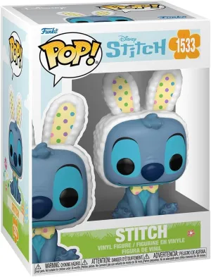 - Lilo and Stitch - Collectable Vinyl Figure - Gift Idea - Official Merchandise - Toys for Kids & relay vain Adults - Cartoon/Animation Fans - Model Figure for Collectors Funko Pop Disney: Easter - Stitch 