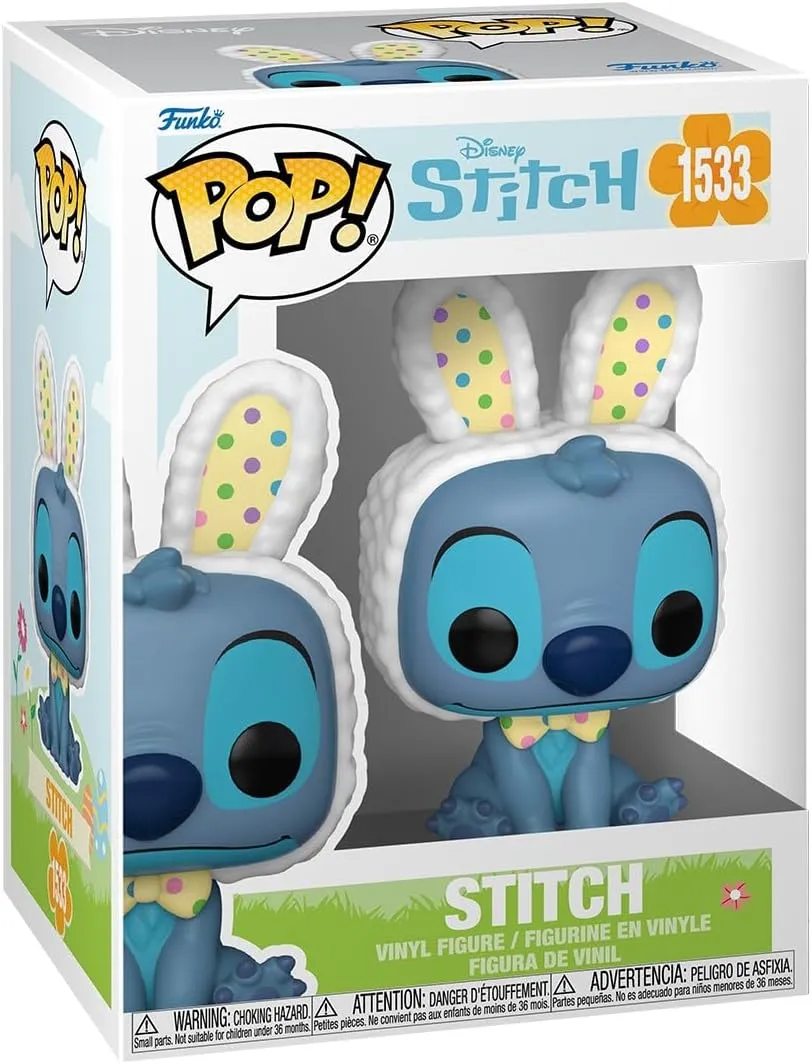 - Lilo and Stitch - Collectable Vinyl Figure - Gift Idea - Official Merchandise - Toys for Kids & relay vain Adults - Cartoon/Animation Fans - Model Figure for Collectors Funko Pop Disney: Easter - Stitch 