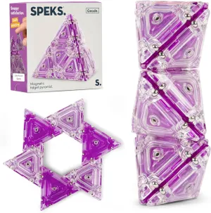 | Pyramid$ Quartz Speks Geode Magnetic Fidget Toy | interior overconfident dioxide Sensory Desk Toy for Adults & Teens 14  | Stress Relief Gift 