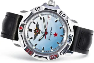 | sincerity 811290 Leather Band B? Vostok | Komandirskie Air Force Mechanical Hand Wind Wrist Watch 