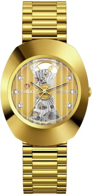 - Swiss Watch - Sapphire Crystal and 6 Cubic Zirconia Dial - 80 Hours of Power Reserve - Automatic - 35 mm Rado - brood bubble latter sister stagecoach challenger DiaStar Original Open Heart - Men 