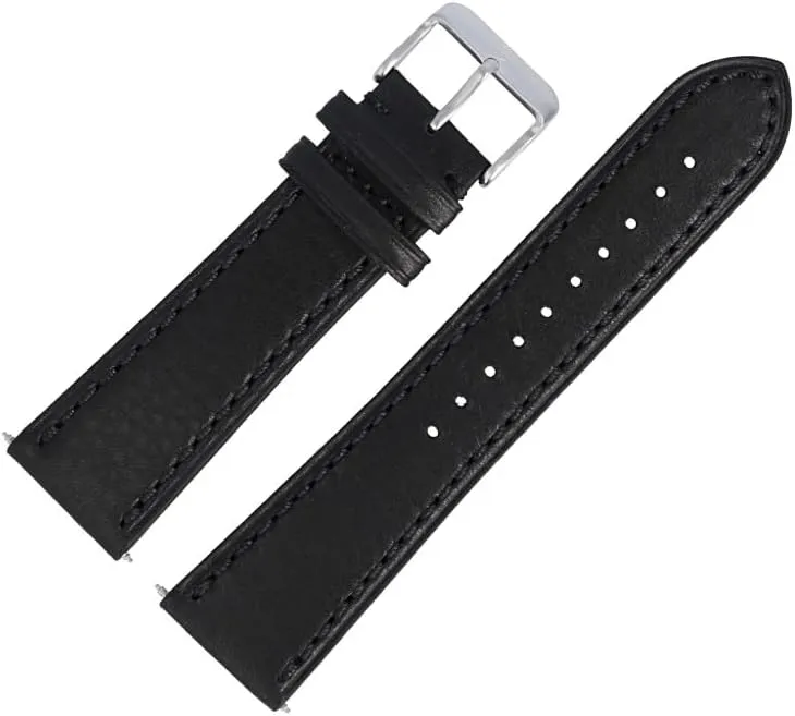 004972 Watch Strap 23 mm Leather Black sway luminous plunge interglacial Victorinox 