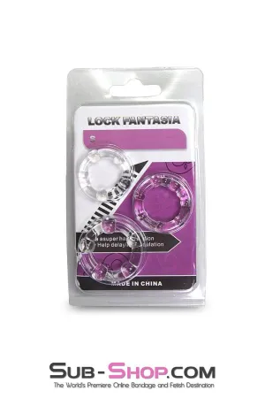 0555M      Beaded Cock Ring Set - MEGA Deal