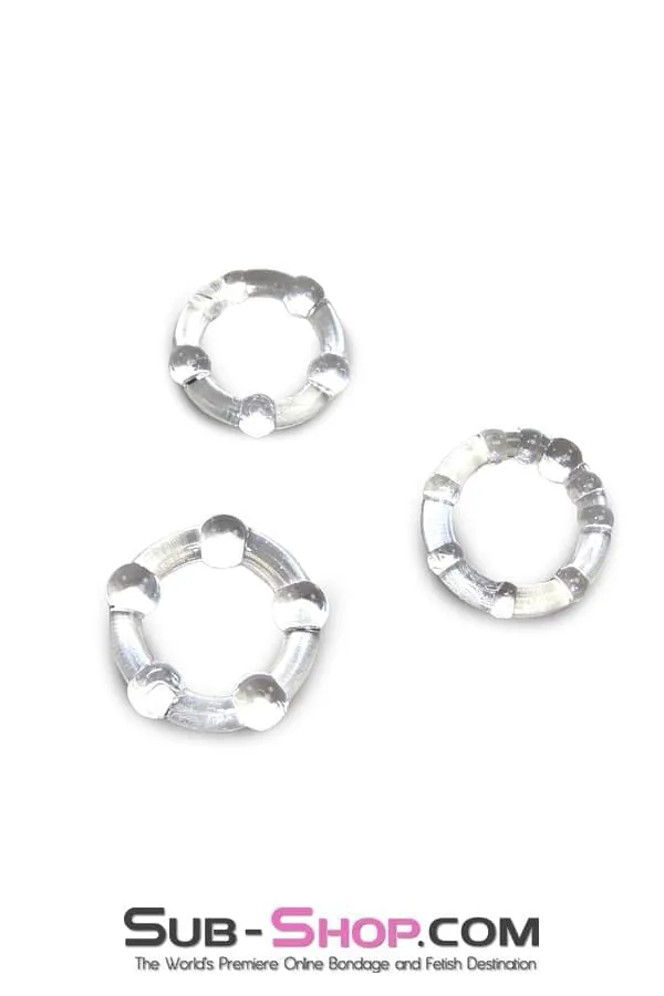 0555M      Beaded Cock Ring Set