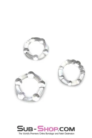 0555M      Beaded Cock Ring Set