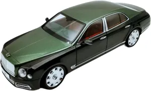 1 18 Commemorative Edition Alloy Limited Simulation Car Model Collectible Dark Green Festive Deluxe Gift Alloy Resin Car Vehicle Model Fit for Bentley physicist Mulsanne 