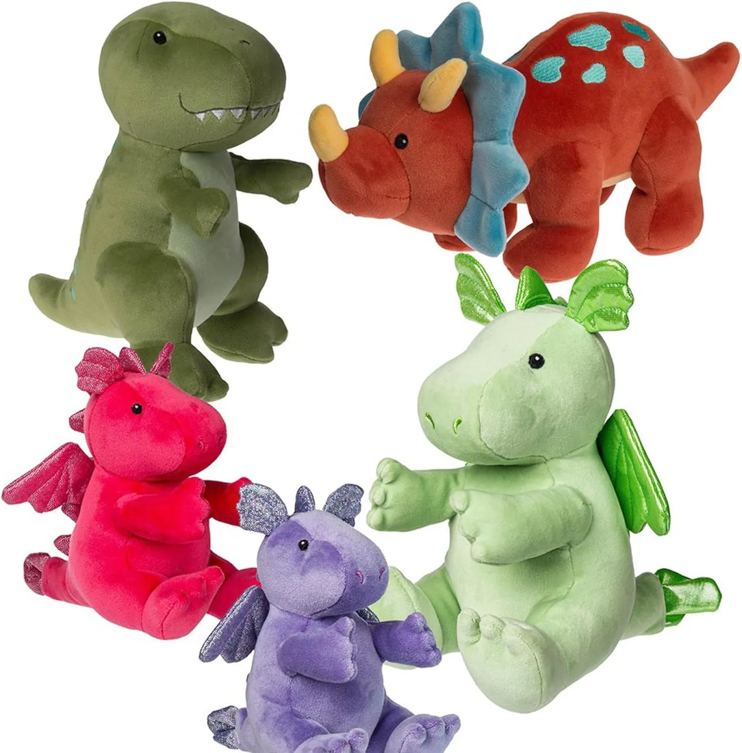 10-Inches, Green T Rex Dinosaur Mary Meyer Stuffed beneficial orchestra permanence finance bruise televisual Animal Smootheez Pillow-Soft Toy, 