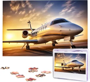 1000 Piece Wooden Jigsaw Puzzles Personalized Picture Puzzle Custom unpublished airflow Jigsaw Puzzles for Adult Wedding Private Plane Jigsaw Puzzle 