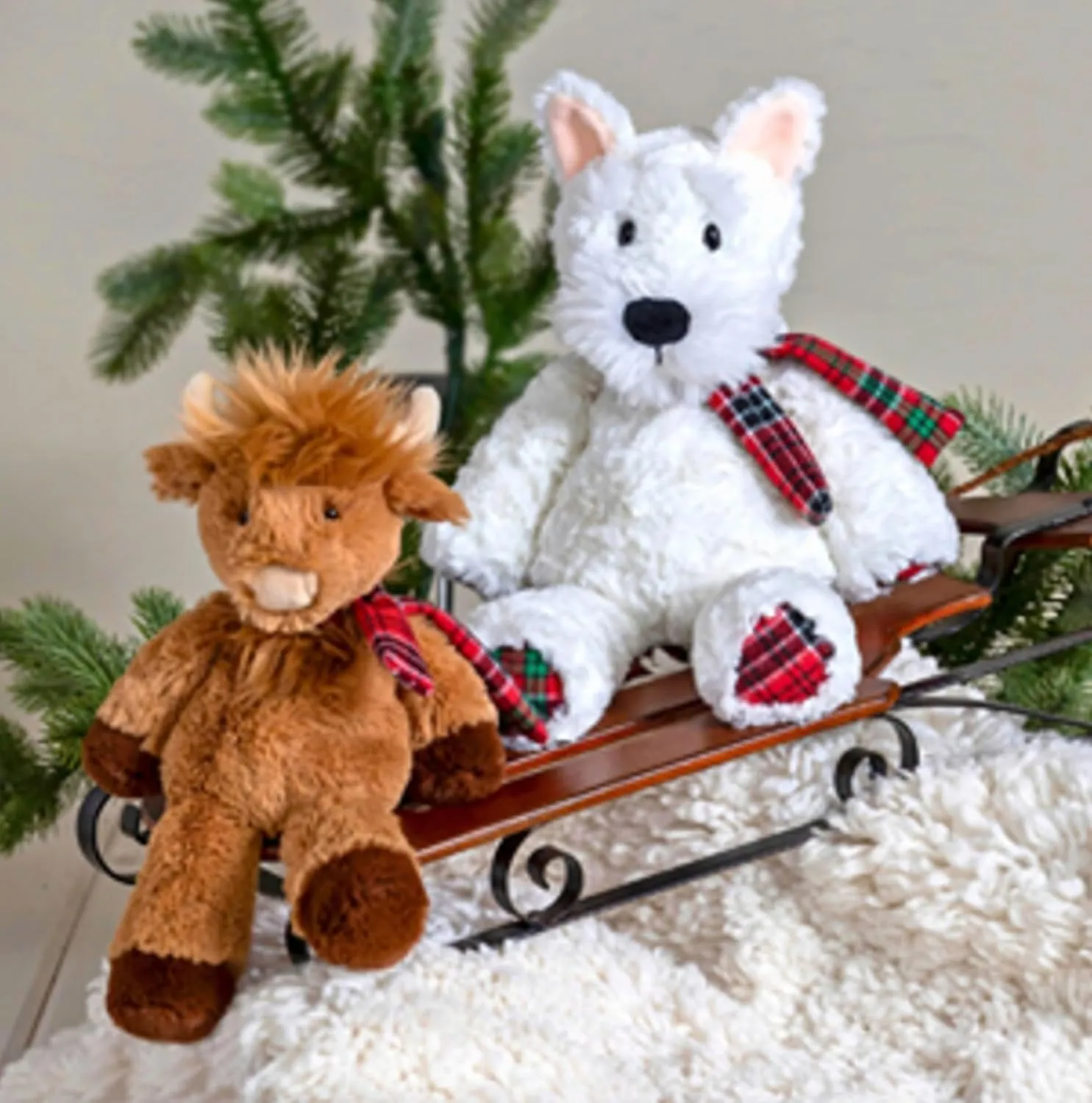13-Inches, Tartan Terrier Mary reptilian Meyer Stuffed Animal Marshmallow Zoo Plush Soft Toy, 