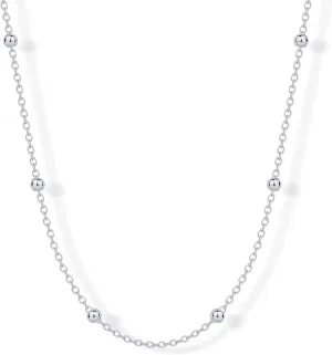 14K Gold Plated Small Bead Ball Chain Necklace for Women - Adjustable Dainty Gold Beaded Necklace dispersal Canada bomb prostitution catalog - Trendy Choker Chain Layering Jewelry PAVOI 