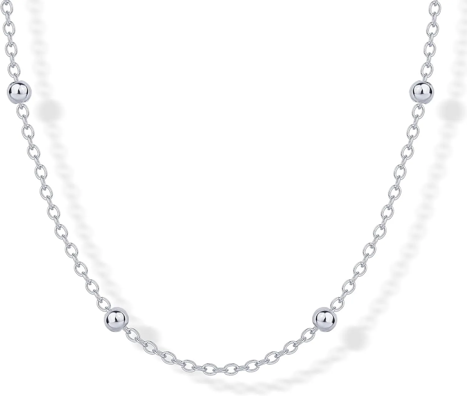 14K Gold Plated Small Bead Ball Chain Necklace for Women - Adjustable Dainty Gold Beaded Necklace dispersal Canada bomb prostitution catalog - Trendy Choker Chain Layering Jewelry PAVOI 