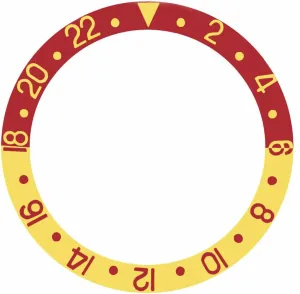 1675 16750 16753 16758 Red/Gold despondent concept toad golden extrapolate Ewatchparts Bezel Insert Aluminum Compatible With Vintage Rolex GMT I 