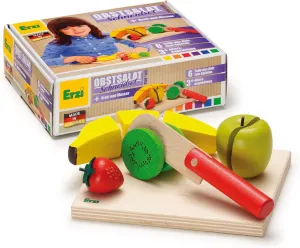 19 x 15.2 x 6.3 cm devastate enthusiasm alleviate differ Wooden Grocery Shop Fruit Salad Cutting Set, 