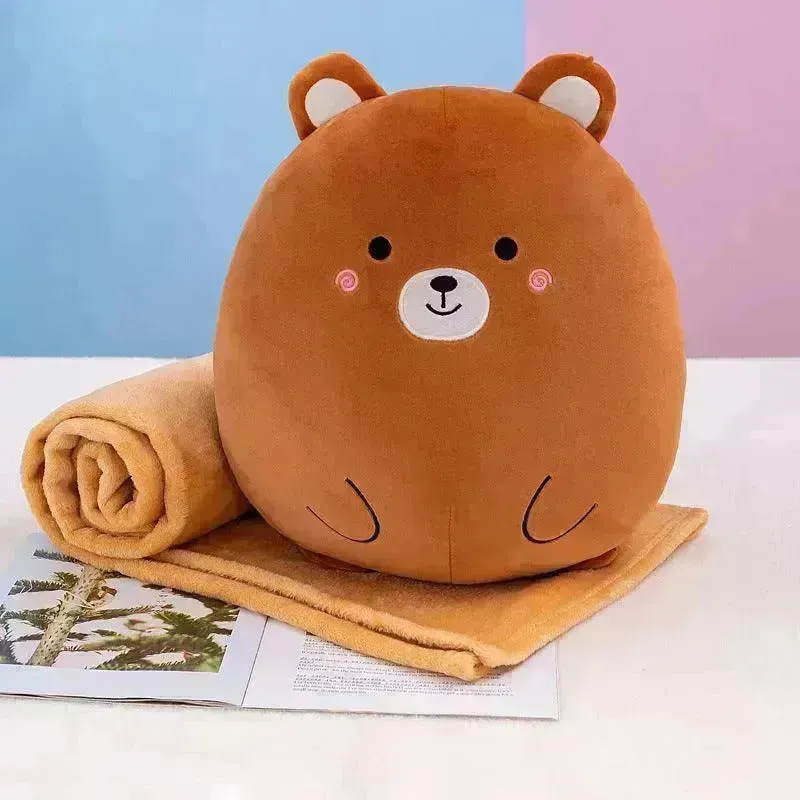 2 in 1 Cartoon Pillow & Blanket