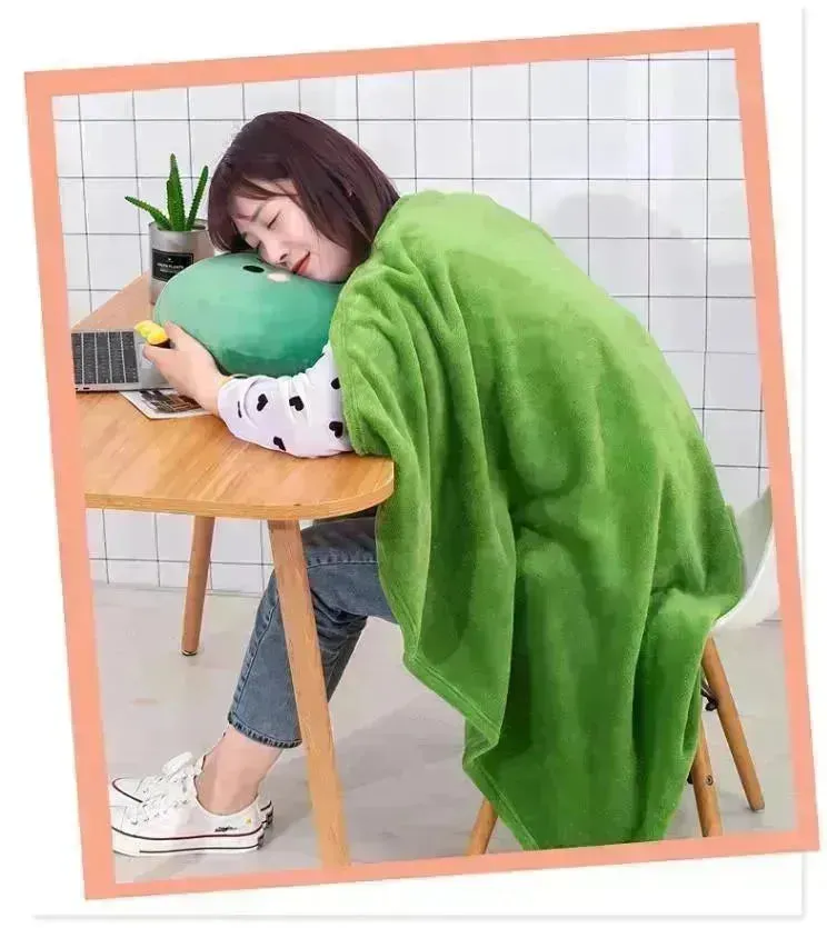2 in 1 Cartoon Pillow & Blanket