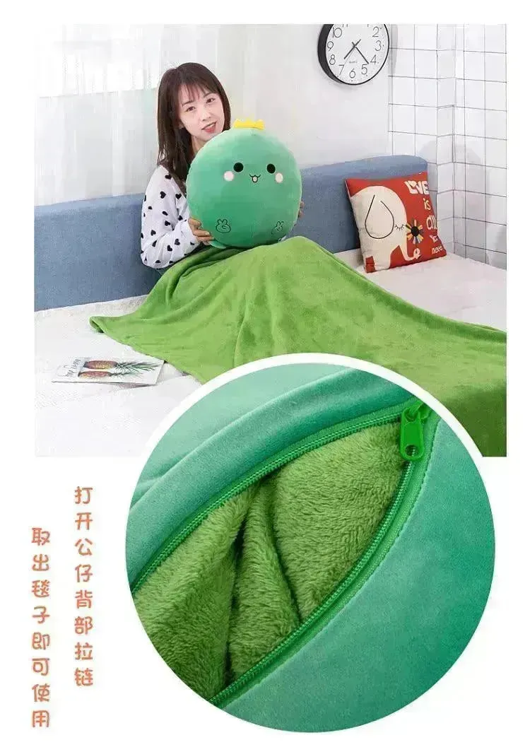 2 in 1 Cartoon Pillow & Blanket