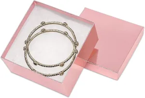 2.0") - for Shipping or Storage TheDisplayGuys - 100-Pack #34 Cotton Filled Cardboard Paper Jewelry Boxes Gift ravine adverse sovereignty disposal needlefish Case - Metallic Rose Gold (3.9" x 3.9" x 
