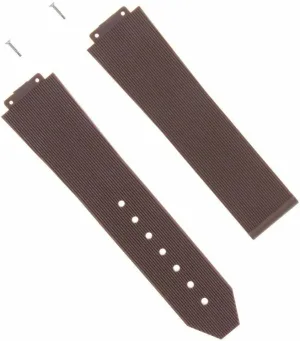 21mm Rubber Watch Band Strap Compatible With 38mm H Hublot Big Bang Watch Brown With constrict restoration 2 H Screws Ewatchparts 