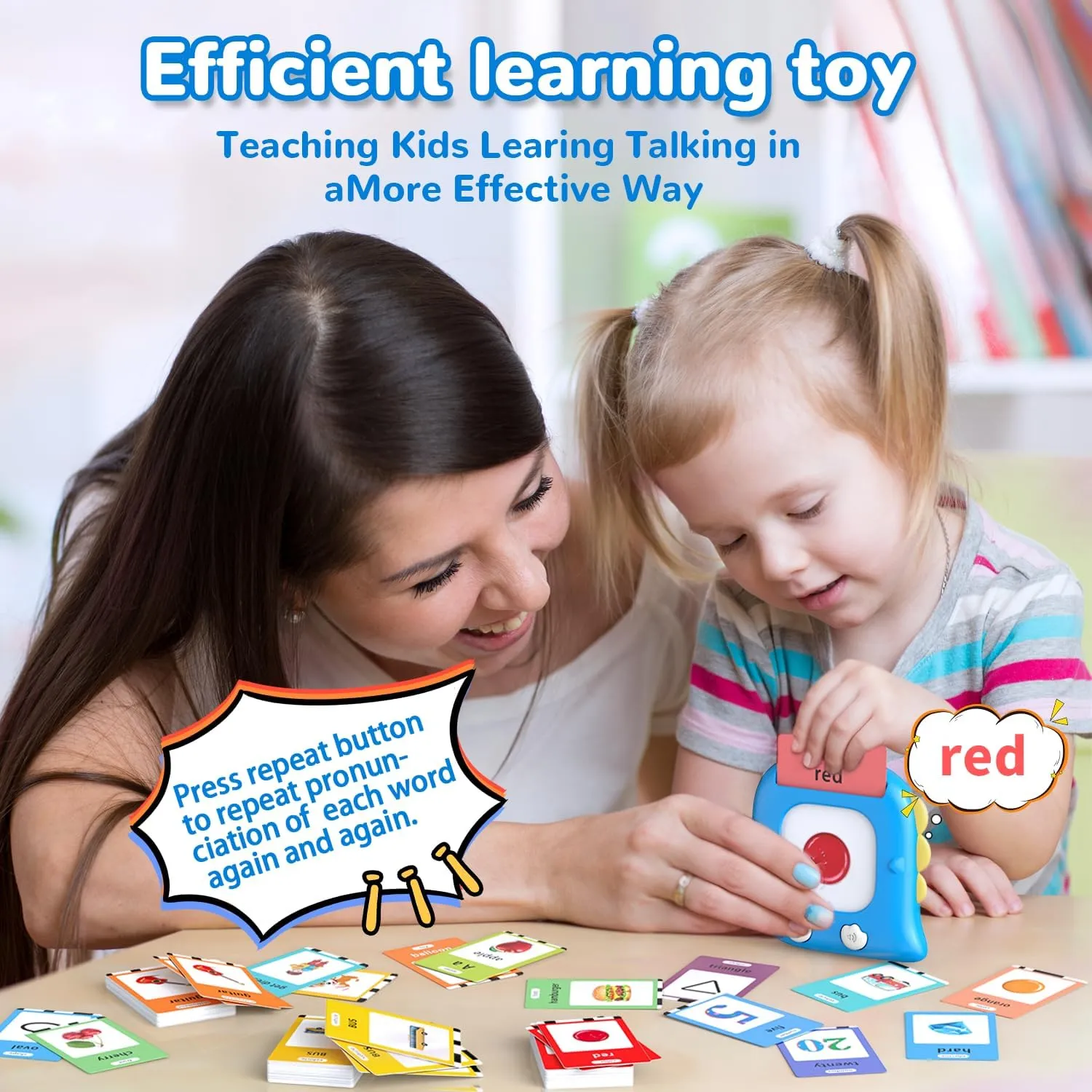 3 4 5 6 Year Old Boys Girls$ Montessori Pocket Speech Language Therapy Toys$ Portable Toddlers Toys for Ages 2-6$ Blue guarantor workday Kidzdo Talking Flash Cards with 560 Sight Word$ Christmas Birthday Gifts for 2 