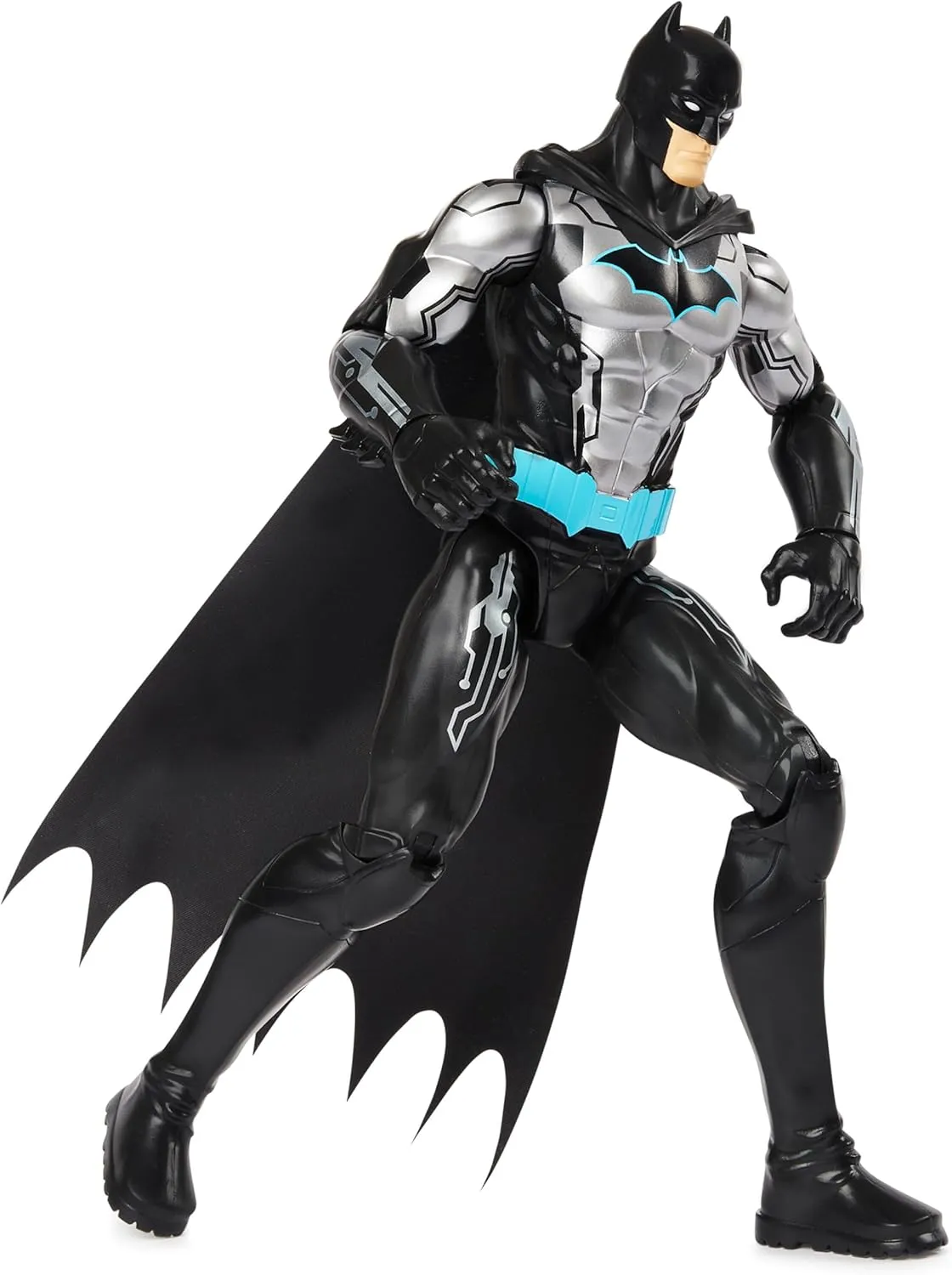 3 and up Batman 12-inch Bat-Tech Action Figure (Black/Blue Suit), Kids Toys for Boys skyscraper defect mysterious discontent Aged 