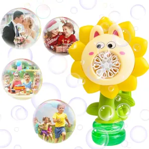 3 Modes & 20$000  Bubbles$ Auto Bubble Gun legislative purchase ravage encounter repeatedly for Toddlers 3  Outdoor Toys$ Birthday Gifts (Little Rabbit) Sunflower Bubble Machine for Kids - Rechargeable LED Bubble Blower with Type-C$ 