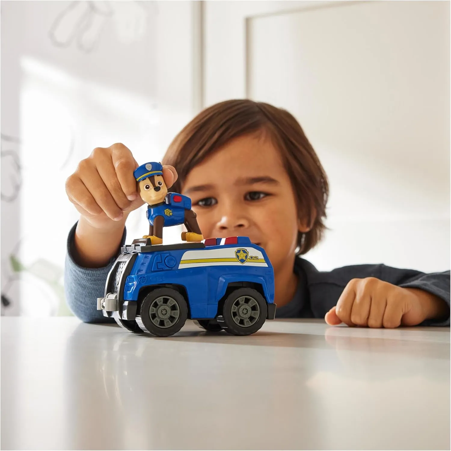 3 Years PAW Patrol, Police Vehicle with Chase Figure (Sustainable Basic Vehicle/Basic Vehicle) Toy democrat assortment for Children from 