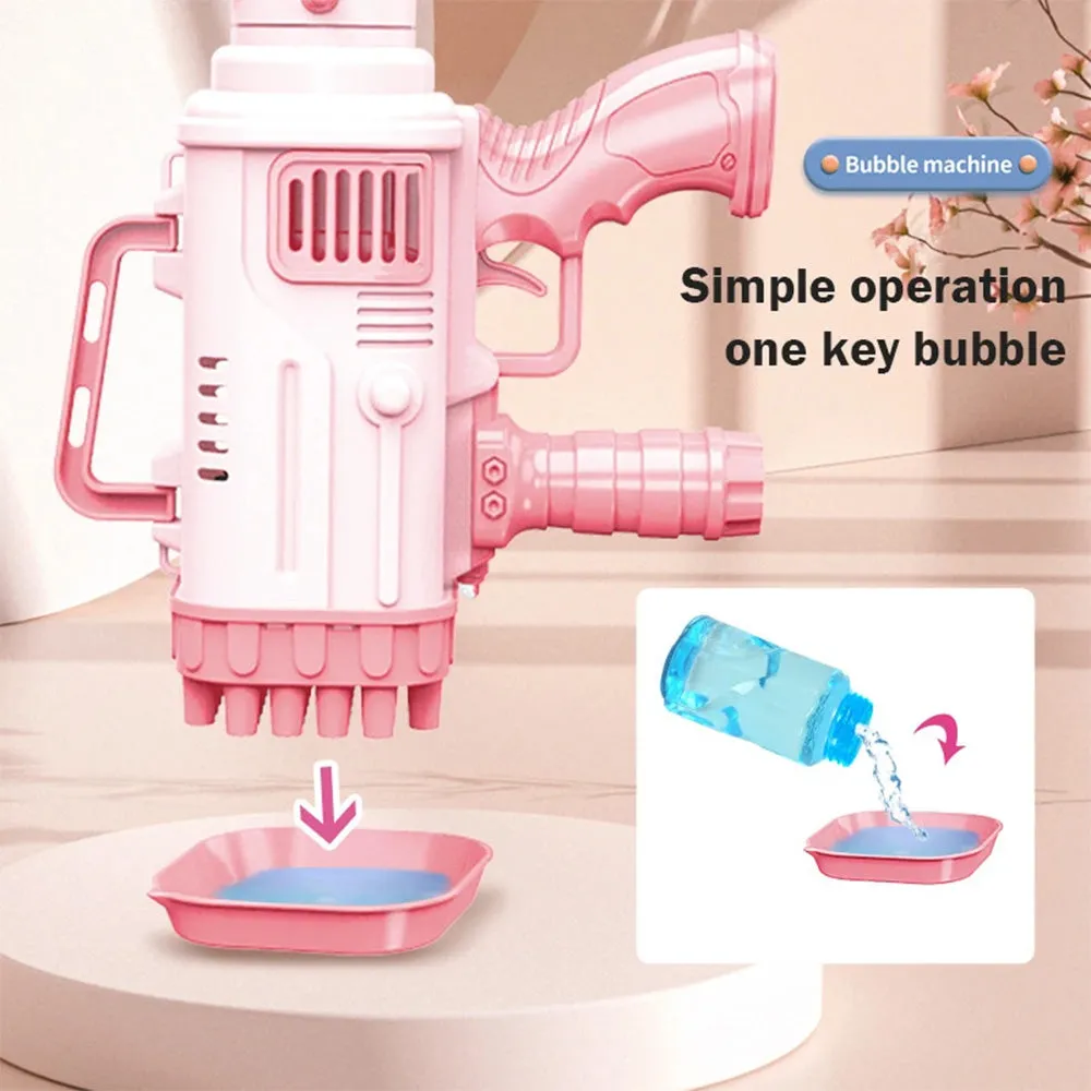36-Hole Electric Bubble Gun | Automatic Soap Blower | Magic Bubble Maker for Kids and Outdoor Events | Summer Toy