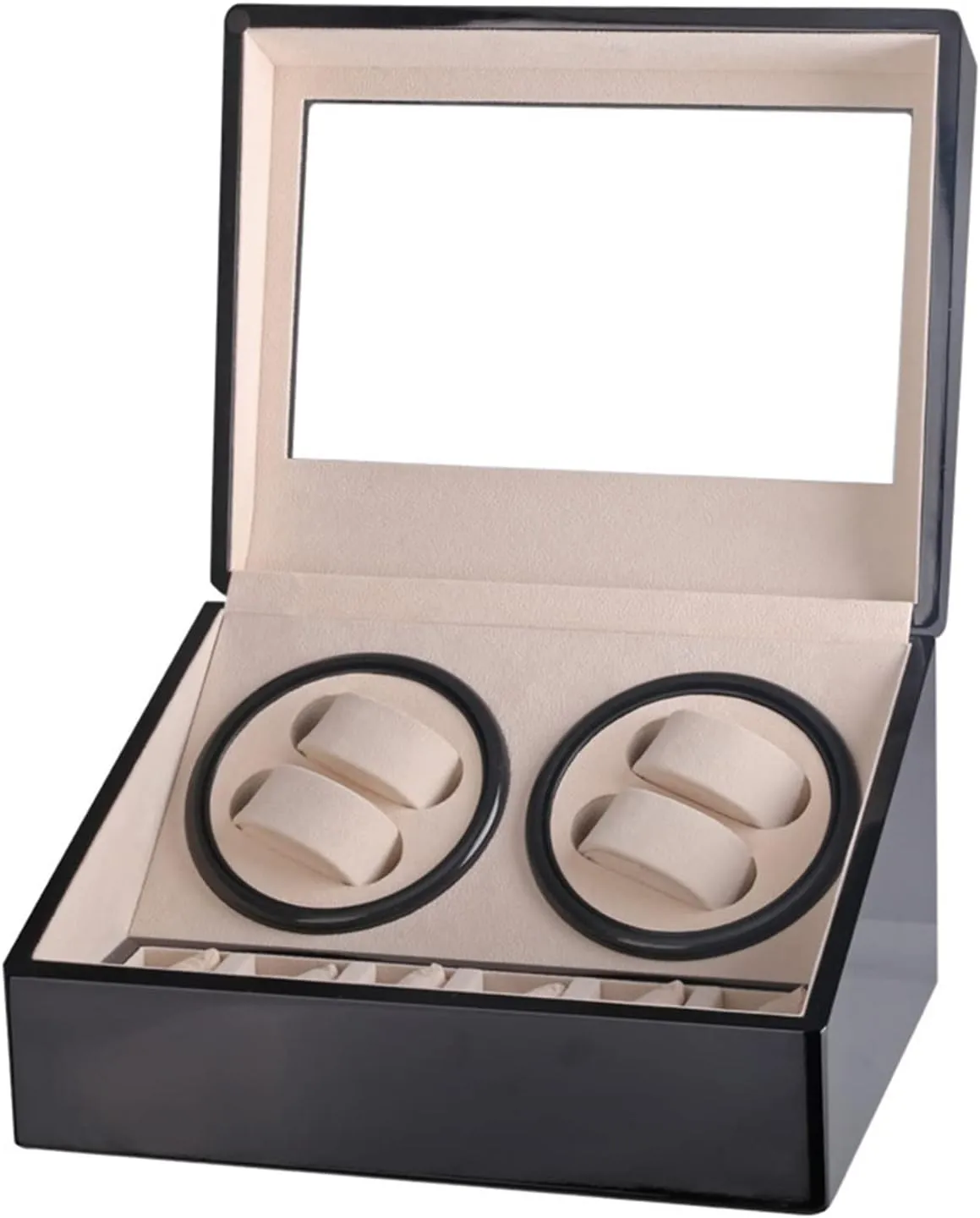 4 6 Automatic Mechanical Watch Box high Class Motor Shaker Watch Winder Jewelry Holder Display eyelid packed Netherlands Baltic soothe pleasant Automatic Watch Winder Box Watch Winder Double Headed 