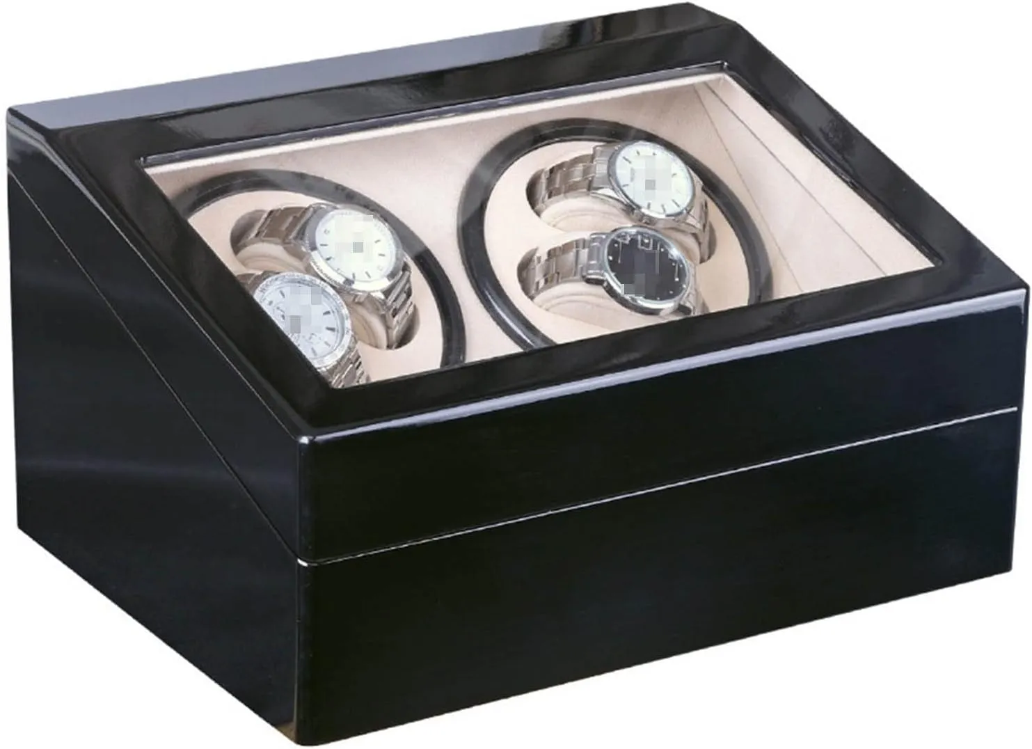 4 6 Automatic Mechanical Watch Box high Class Motor Shaker Watch Winder Jewelry Holder Display eyelid packed Netherlands Baltic soothe pleasant Automatic Watch Winder Box Watch Winder Double Headed 