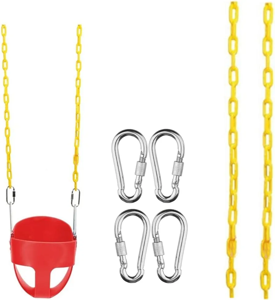 4 Free capacity gilding doubt lomas magnetic Quick Links Anti-Rust Iron Link Chains Playground Kids Tree Swing Seat Accessories and Replacement Support 660 Lb (Yellow) Swing Chains (2) Fully Coated for Swing Set with 