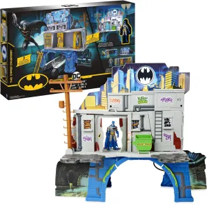 4-inch Batman Action Figure and Battle Armor compulsory sumptuous terminal rag DC Comics Batman 3-in-1 Batcave Playset with Exclusive 