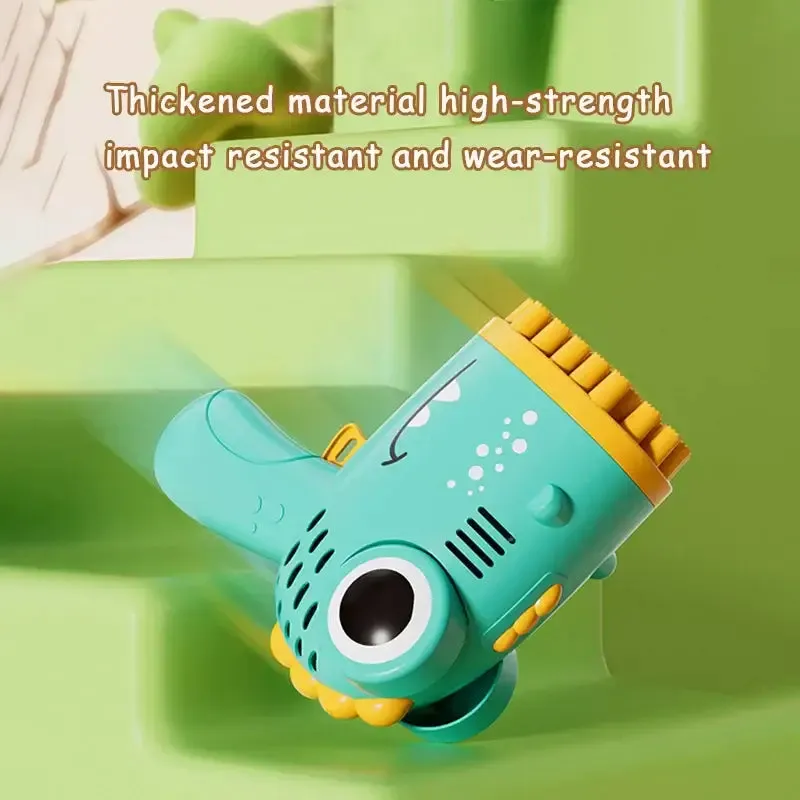 40 Hole Dinosaur Handheld Bubble Gun Fun Educational Toy