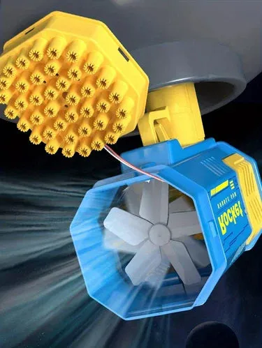 40 Hole Handheld Fully Automatic Space Light Bubble Machine Electric CHILDREN'S Toys without Battery without Bubble Water