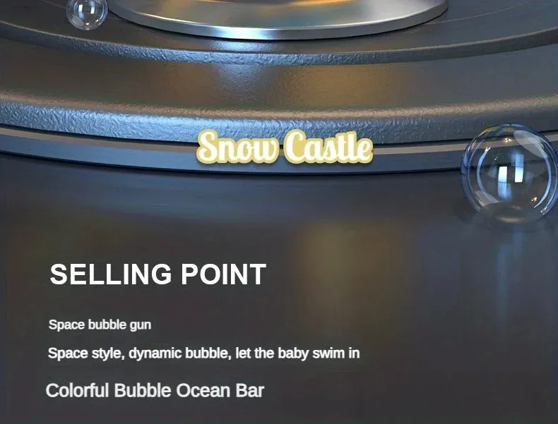 40 Hole Handheld Fully Automatic Space Light Bubble Machine Electric CHILDREN'S Toys without Battery without Bubble Water