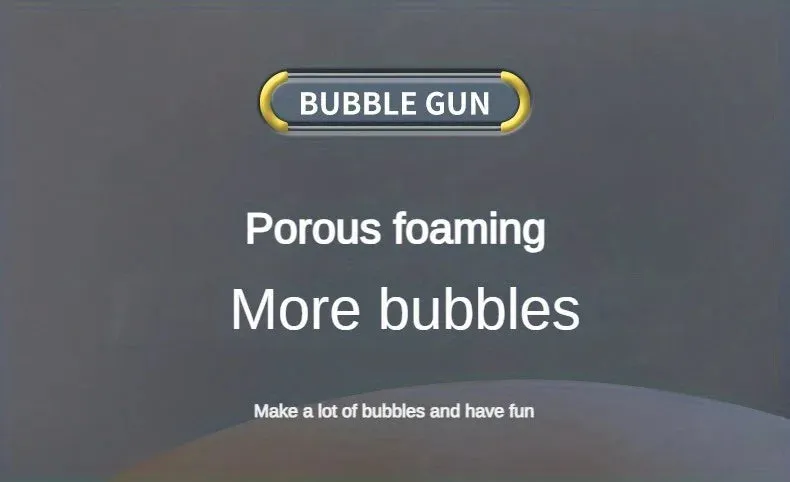 40 Hole Handheld Fully Automatic Space Light Bubble Machine Electric CHILDREN'S Toys without Battery without Bubble Water