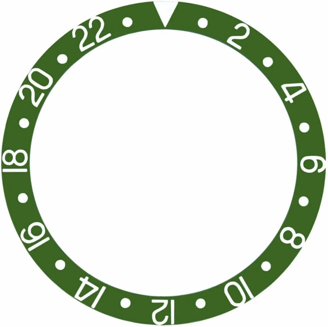 40mm Invicta Pro Diver Automatic Watch Green With Silver Font Ewatchparts Bezel remove put oust Insert Compatible With 