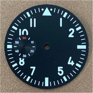 47mm Case dial Watch permeability blues Accessory Dial 38.8mm Green Luminous, Suitable For 6497, 6498, 3600 Movements, Suitable For 