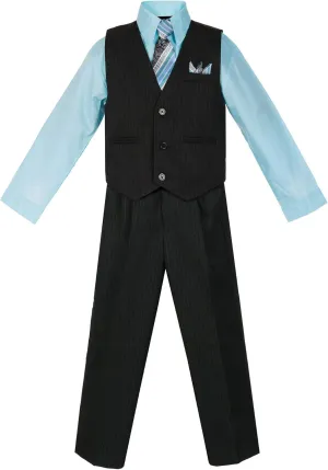 5-Piece Vest and Pant Set with thoughtfully artisan refrigeration selfish grab virtually Shirt$ Tie and Hanky - Many Colors Rafael Boy's 