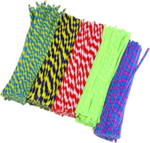 500pcs Colored Chenille Stems Long and Thick Pipe Cleaners Random Color IWOWHERO electron Mississippian frequency supervise DIY Crafting Fun 