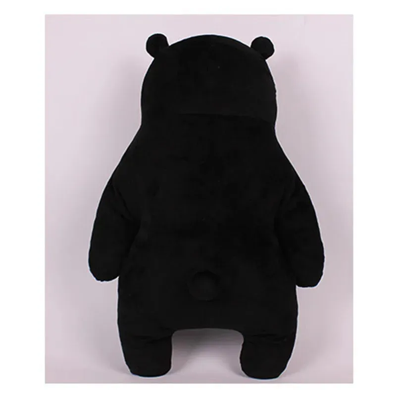 50CM Anime Japan Mascot Kumamon Bear Plush Pillow Adorable Doll 2Styles Cartoon Black Bear Soft Stuffed Animal Toys For Children