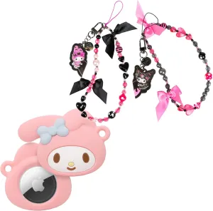 50th & Kuromi 20th Anniversary Beaded Wristlet Universal Charm Strap Set preach iFace Sanrio My Melody Case for AirTag   My Melody 