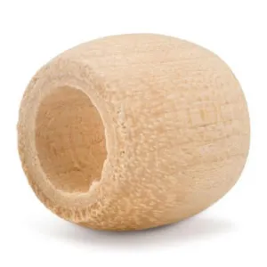 5/8" Wooden Barrel Bead, 3/8" Hole