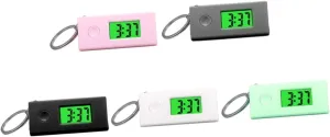 5Pcs Portable Keychain Hanging Watches Luminous Durable nursing novel wavelength for Students Backpack Belt Loop GALPADA 