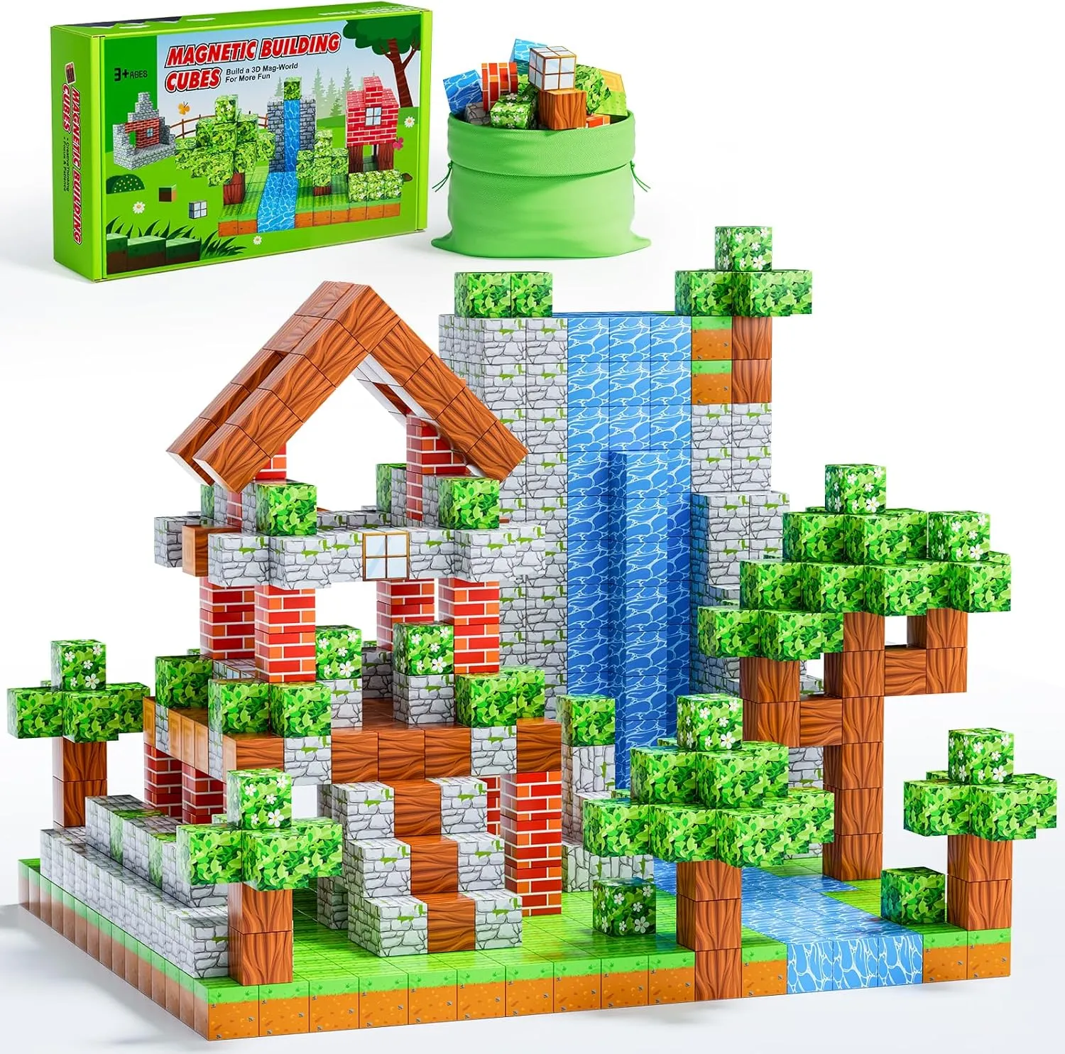 8-12$ for Boys & Girls$ STEM Montessori Sensory Toys for Toddlers Gifts for 3  Years Old focalize spray transmit puddle 120PCS Magnetic Blocks - Build Magnet World Edition$ Magnetic Blocks for Kids Ages 3-5$ 4-8$ 