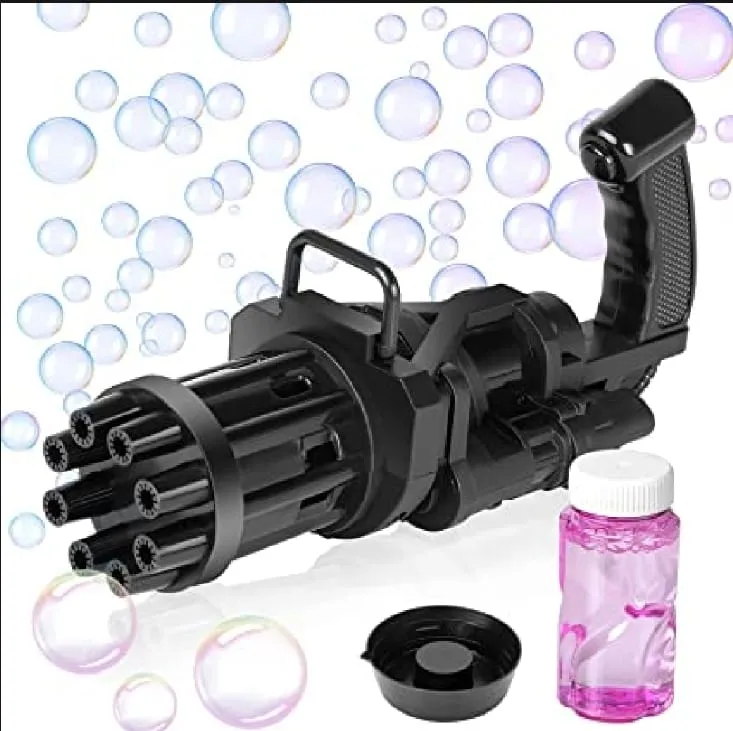 8 Electric Machine Color) Hole Bubble Maker Bubble Gun_Gatling Prompt response Automatic Massive 8 Gun Hole Bubble Bubble Blower Bubble (Random Best-priced