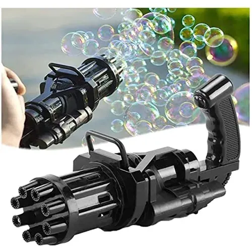 8 Electric Machine Color) Hole Bubble Maker Bubble Gun_Gatling Prompt response Automatic Massive 8 Gun Hole Bubble Bubble Blower Bubble (Random Best-priced