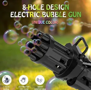 8 Electric Machine Color) Hole Bubble Maker Bubble Gun_Gatling Prompt response Automatic Massive 8 Gun Hole Bubble Bubble Blower Bubble (Random Best-priced