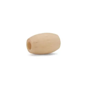 9/16" Wooden Oval Bead